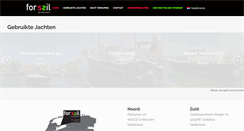 Desktop Screenshot of forsailyachtbrokers.nl